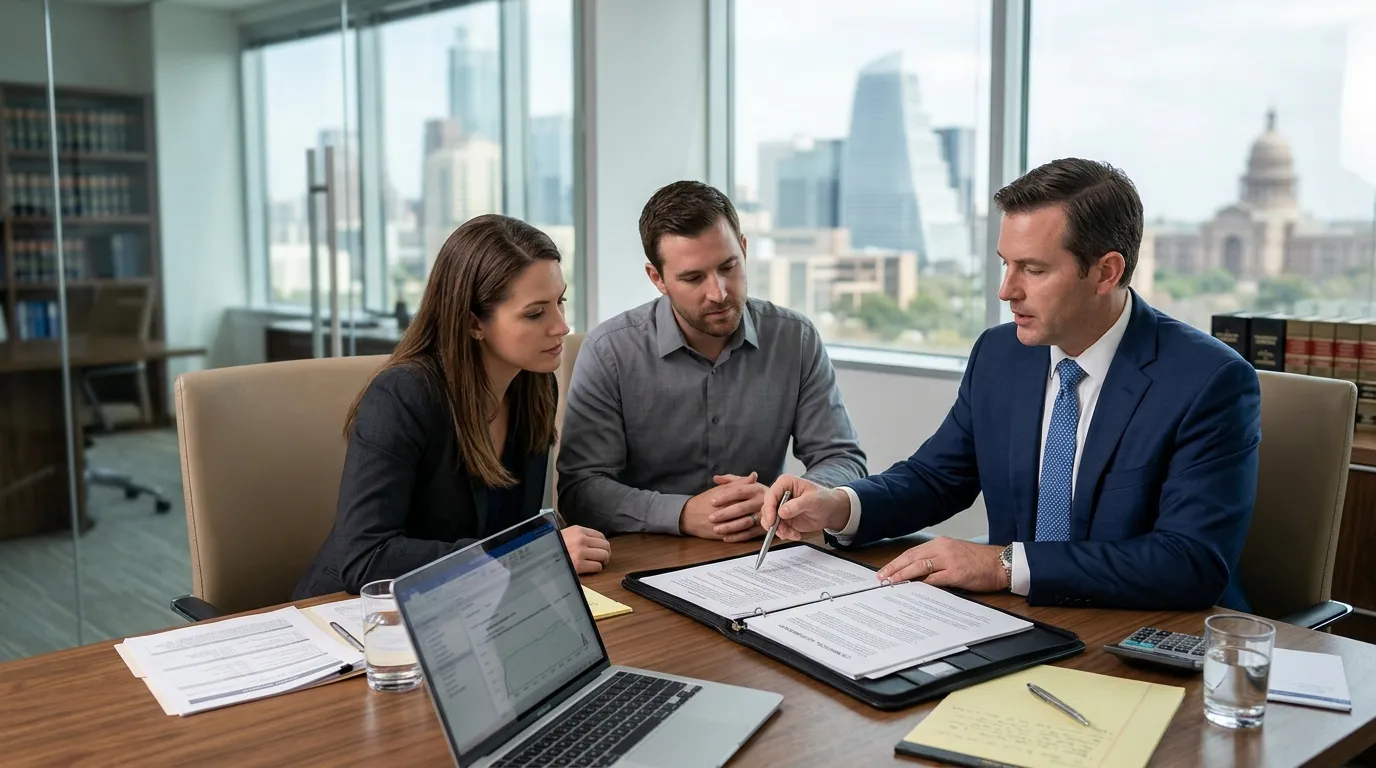 Austin business lawyer advising clients on a business sale
