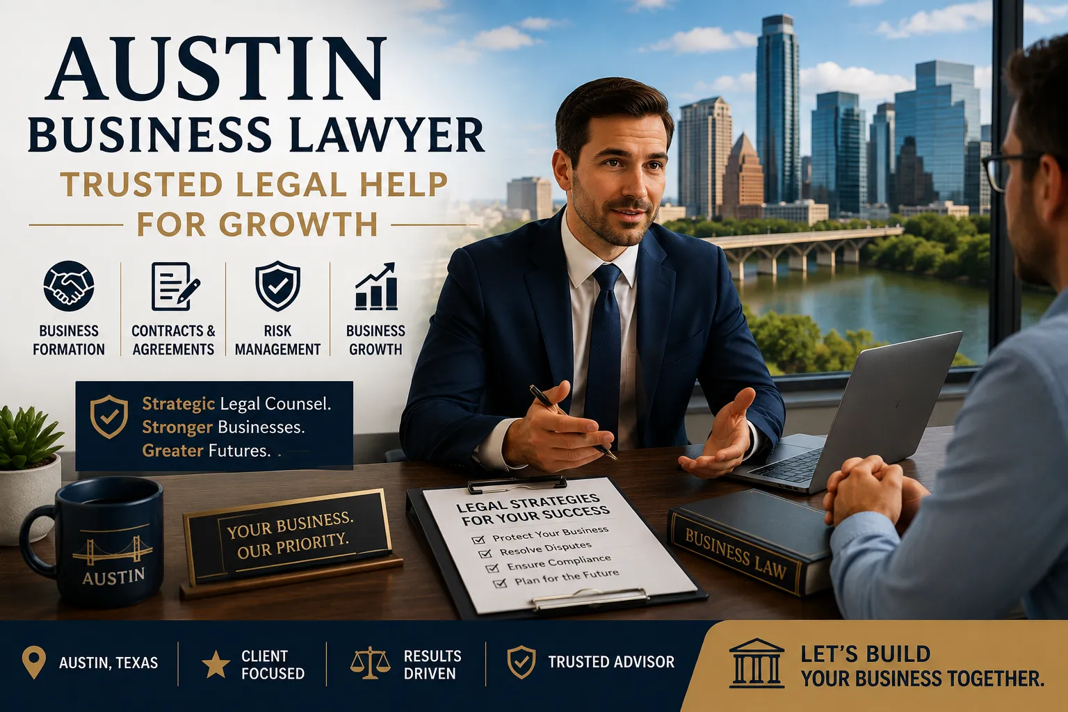 Austin Business Lawyer, Trusted Legal Help for Growth