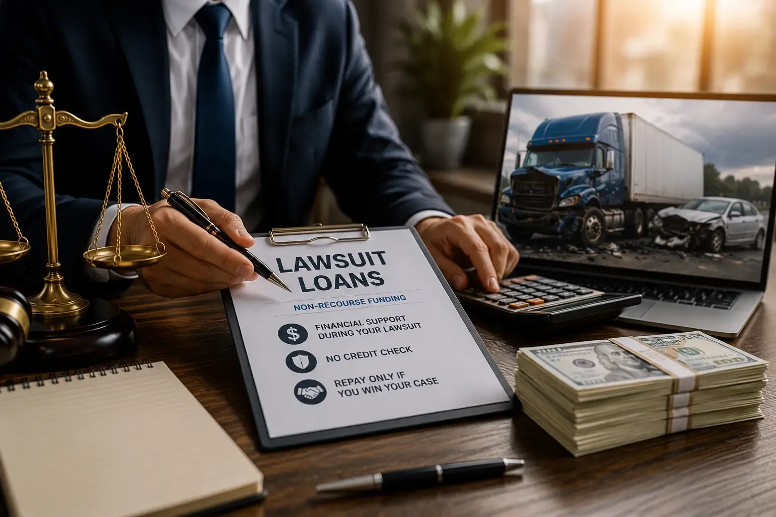 Truck Accident Lawsuit Loans