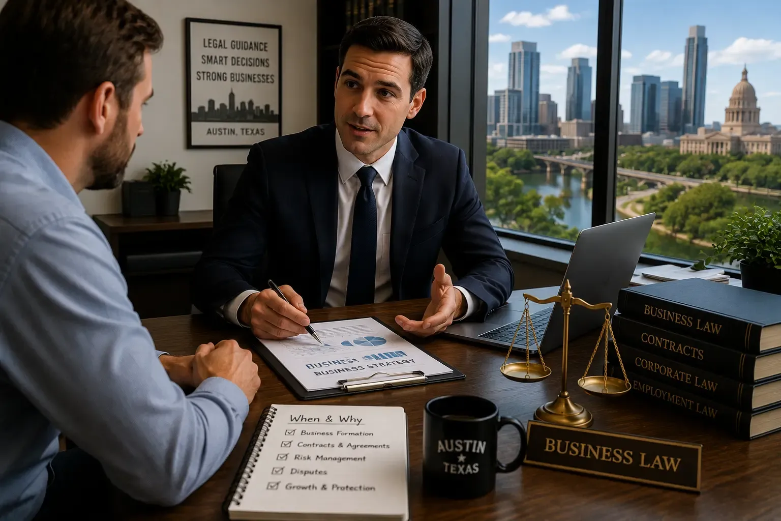 Austin Business Lawyer, When and Why Your Business Needs One