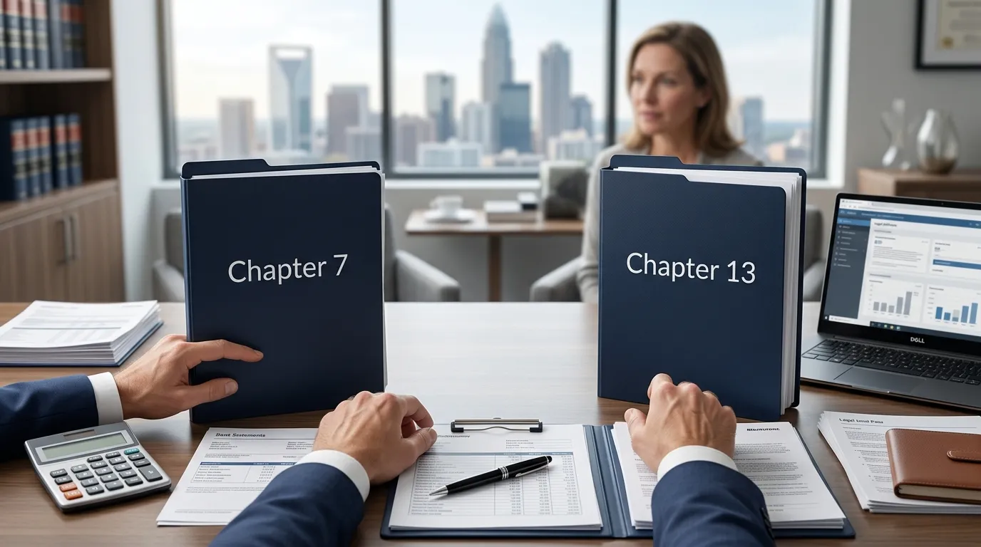 Chapter 7 and Chapter 13 bankruptcy comparison